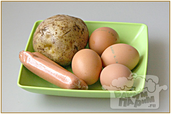 набор продуктов для яичницы